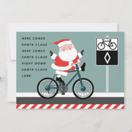 Graciosas tarjetas de Navidades de ciclismo para v