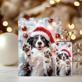 Graciosas tarjetas de Navidades de perros