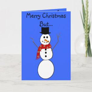 Graciosas tarjetas de Navidades de Snowman—Frosty