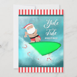 Graciosas tarjetas de Navidades de Surfing Beach