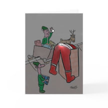 Graciosas tarjetas de Navidades: Elfos Cheeky