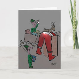 Graciosas tarjetas de Navidades: Elfos Cheeky