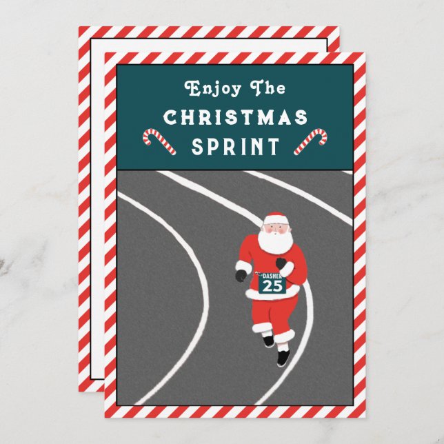Graciosas tarjetas de Navidades en funcionamiento (Anverso / Reverso)