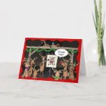 Graciosas tarjetas de Navidades | Juegos de renos<br><div class="desc">¡Envíen risas y buenas ovaciones este año a la familia y amigos enviándoles sus propias tarjetas de Navidades divertidos personalizadas esta temporada de fiestas! El único ilustracion creado por Raphaela Wilson representa a un grupo de renos de Santa que dibujan en un granero... ... ¿Y qué se está dibujando? Ole...</div>