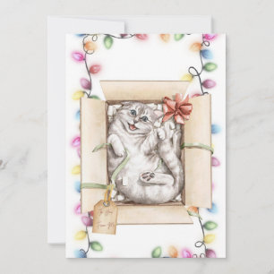 Graciosas tarjetas de Navidades para gatos 2