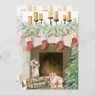 Graciosas tarjetas de Navidades para gatos 4