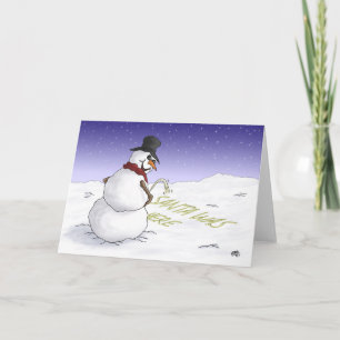 Graciosas tarjetas de Navidades: Santa estaba aquí