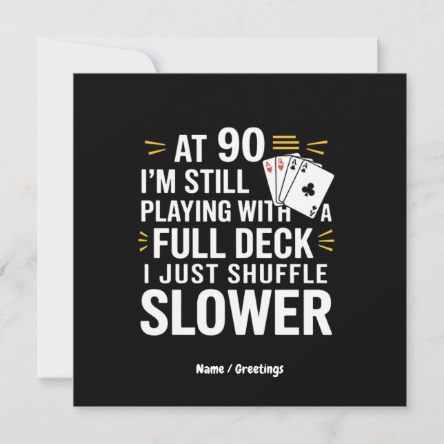 Graciosas tarjetas de regalo de cumpleaños número  (Anverso)