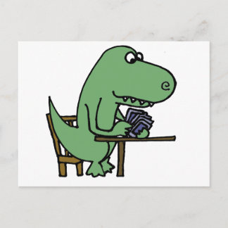 Graciosas tarjetas de reproducción de dinosaurios