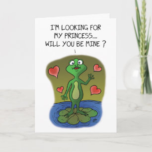 Graciosas tarjetas de San Valentín: Amor a la rana