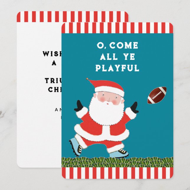 Graciosas tarjetas de vacaciones para Navidades de (Anverso / Reverso)