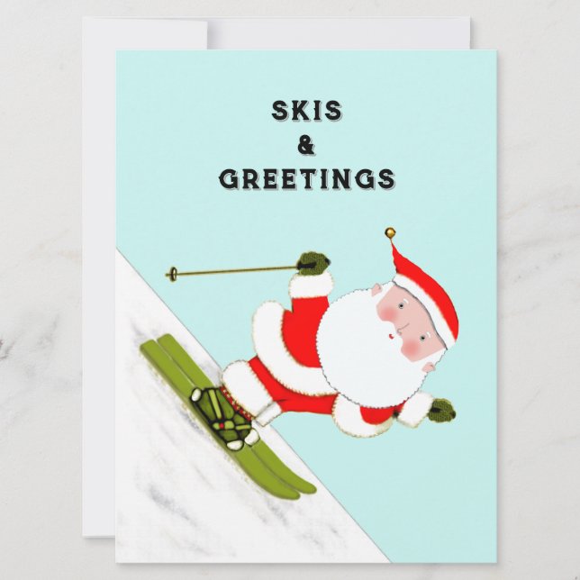 Graciosas tarjetas de vacaciones para Navidades de (Anverso)