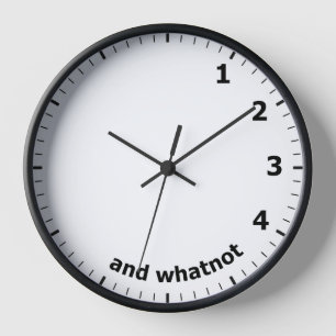 Gracioso 1 2 3 4 y como no Reloj