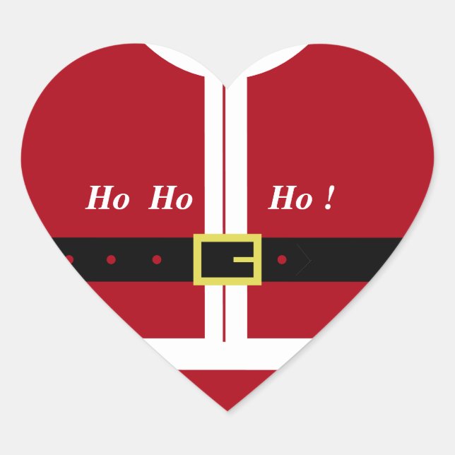 Gracioso adhesivo navideño Papá Noel (Anverso)