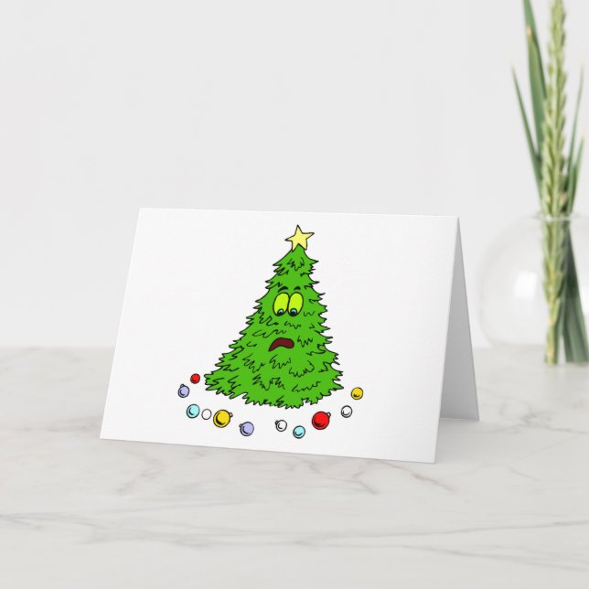 Gracioso árbol de Navidad Navidad Humor navideño d (Anverso)