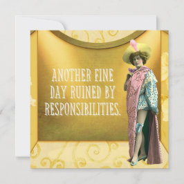 Gracioso arruinado por las responsabilidades