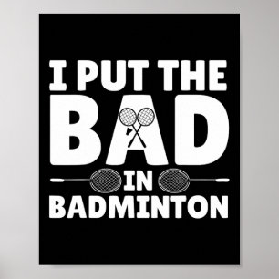 Gracioso Arte De Badminton Para Hombres Transporta