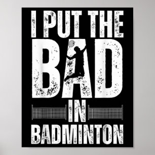 Gracioso Arte De Badminton Para Hombres Transporta