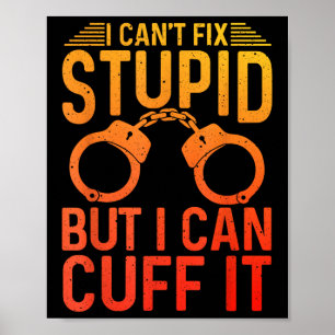 Gracioso Arte Policial Para Hombres Mujeres Policí