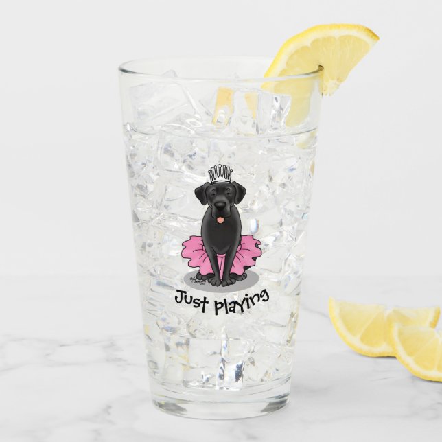 Gracioso ballet de perro Princesa Black Lab Recupe (Reverso (hielo))