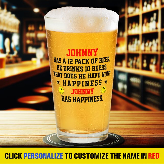 Gracioso Beer Lover regalo Nombre personalizado Gl (Subido por el creador)