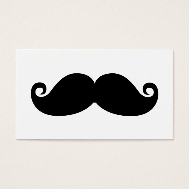 Gracioso bigote negro vintage (Frente)
