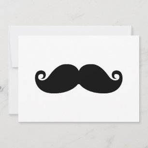 Gracioso bigote negro vintage