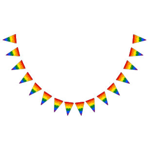 Gracioso Boho Resumen Bandera del Orgullo Gay Rain