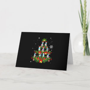 Gracioso Boston Terrier Árbol de Navidad Máscara d
