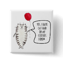 Gracioso botón de concienciación sobre el cabello 