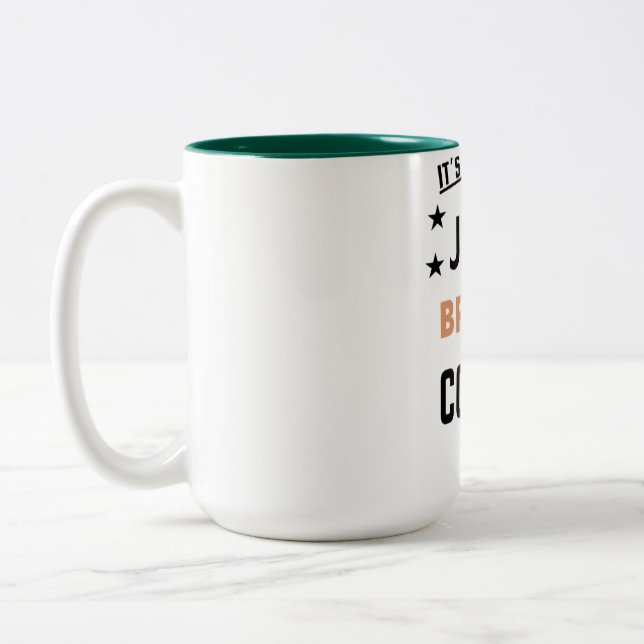 Gracioso café Mug de 15 oz, Copa Verde de Café, ta (Izquierda)
