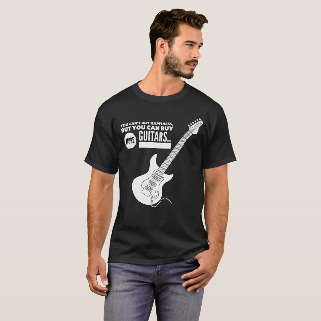 Gracioso Camisa de Guitarra - Compra Más Guitars (Anverso completo)