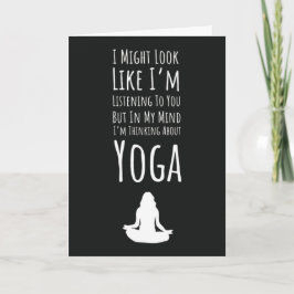 Gracioso Chiste de humor para tarjetas de yoga