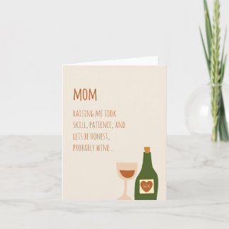 Gracioso, Chiste de vino, ingenioso, tarjeta de co