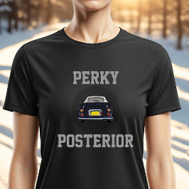 Gracioso coche negro de Figaro Perky Camiseta post