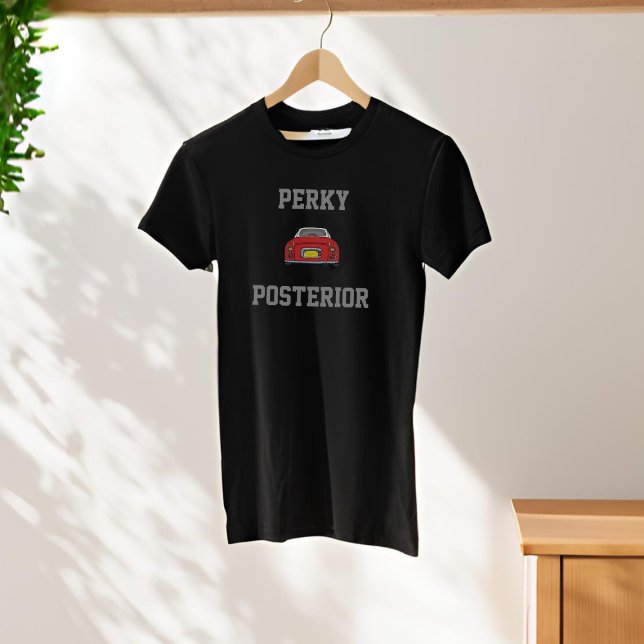 Gracioso Coche Rojo Figaro Perky Camiseta Posterio (Fun figgy shirt just for red figaro owners. Add your text)