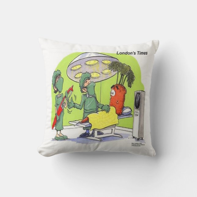 Gracioso Cojín decorativo de algodón de cirugía de (Anverso)