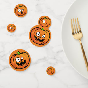 Gracioso confeti de Halloween Pumpkins