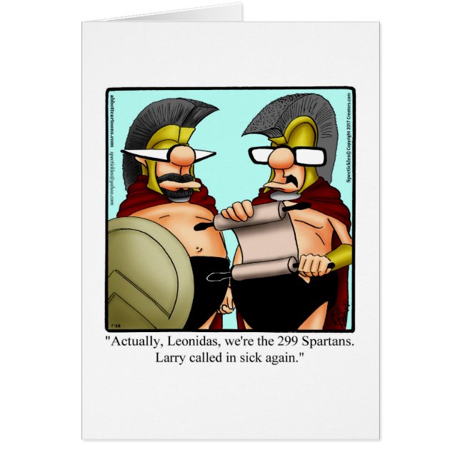 Gracioso, consigue un buen saludo de tarjetas "Spe (Frente)