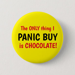 Gracioso Covid Panic Comprar Chocolate Botón Amari
