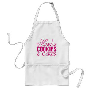 Gracioso delantal para mujeres   Galletas y pastel
