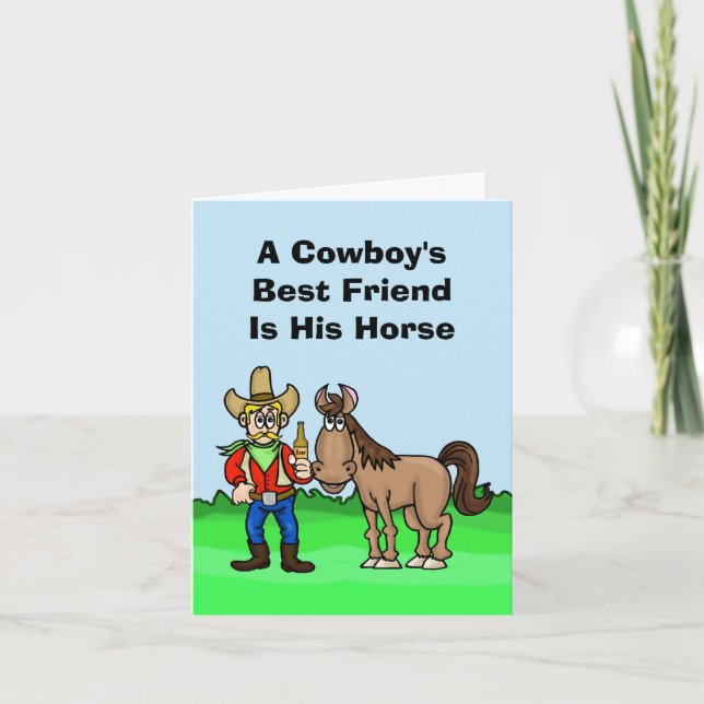 Gracioso día de la tarjeta de felicitación de Cowb (Anverso)