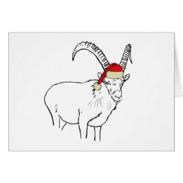 Gracioso dibujo de Santa Goat
