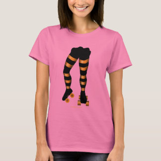 Gracioso diseño de camisetas de patinaje de patina