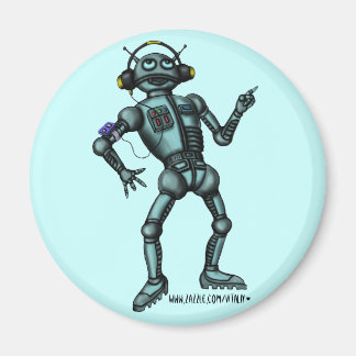 Gracioso diseño de imanes de robots musicales