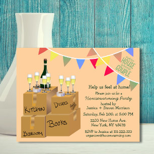 Gracioso diseño de invitaciones a fiestas para el 