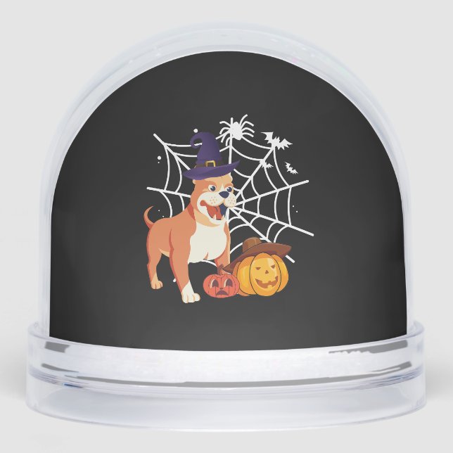 Gracioso disfraz de Halloween para perros Pitbull (Anverso)