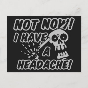 Gracioso dolor de cabeza Postales de cráneo