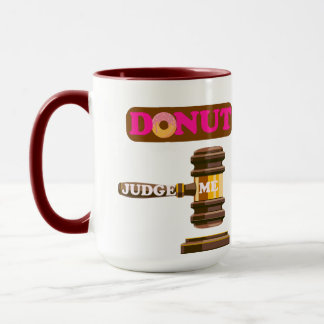 Gracioso "Donut Judge" Taza De Pun Humor De Regalo