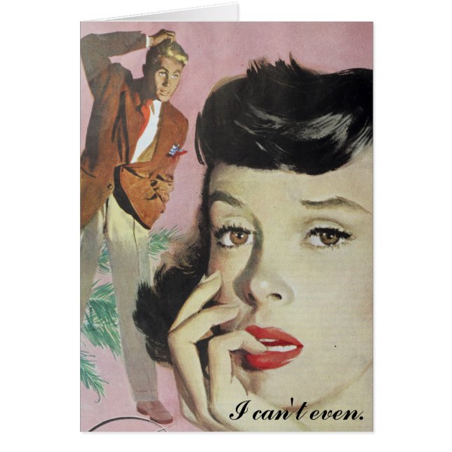 Gracioso en blanco, no puedo ni salir con un solo  (Frente)